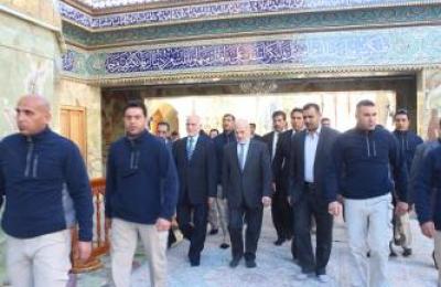 رئيس التحالف الوطني إبراهيم الجعفري يتشرف بزيارة العتبة العلوية المقدسة