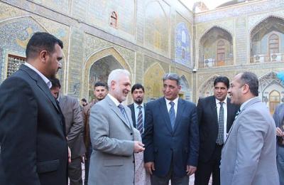 وزير التعليم العالي والبحث العلمي ورؤساء جامعات العراق يتشرَّفون بزيارة العتبة العلوية المقدسة