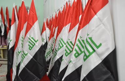 لجنة الإرشاد والتعبئة للدفاع عن عراق المقدسات تُطلق حملة كُبرى لتوزيع الأعلام العراقية على قَطَعات المجاهدين