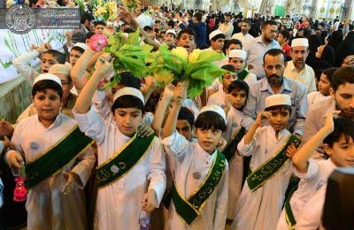 بمشاركة واسعة من الأطفال .. انطلاق موكب الزائر الصغير لتهنئة سيد الوصيين بولادة الإمام المجتبى