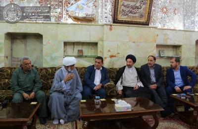 الأمين العام للعتبة العلوية يلتقي بوكيل وزير الاتصالات الإيراني ويبحث معه سبل التعاون المشترك لخدمة الزائرين في اربعينة الإمام الحسين(عليه السلام)