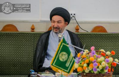 خلال لقائه بمنتسبي العتبة المقدسة .. الأمين العام للعتبة العلوية المقدسة: ينبغي عليكم التفكر في القرآن الكريم والاستفادة من تراث أهل البيت(عليهم السلام) 