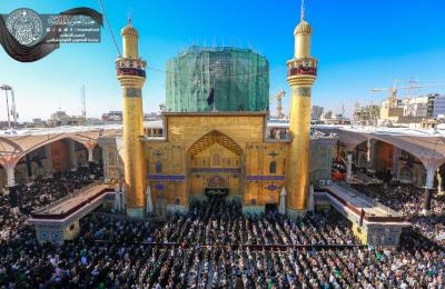  إقامة صلاة جماعة كبرى في رحاب المرقد العلوي الطاهر ومحيطه بحضور عشرات  آلاف الزائرين 