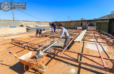 كوادر قسمي الهندسية والفنية والصيانة الهندسية يواصلان العمل لانجاز مشروع منظومة (RO) الجديد لخدمة الزائرين