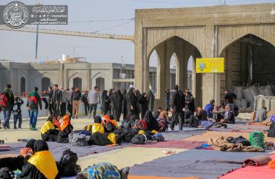 مع اكمال استعداداتها لاستقبال زائري الأربعين .. العتبة العلوية بدأت باستقبال جموع الزائرين المليونية