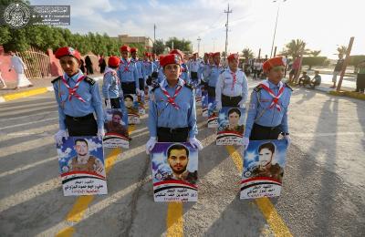 دعما لانتصارات الجيش والحشد المبارك .. وفد رسمي من العتبة العلوية يشارك في مهرجان تأسيس كشافة الهداية الإسلامية في محافظة البصرة  