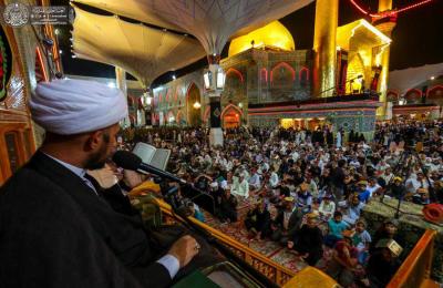 بالصور .. إحياء أولى ليالي القدر المباركة في رحاب مرقد أمير المؤمنين (ع) 