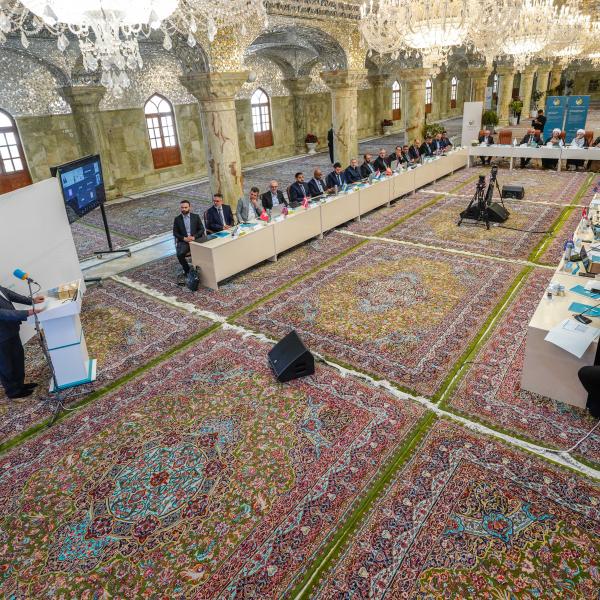 بحضور أمينها العامّ .. العتبة العلويّة المقدّسة تستضيف الاجتماع التشاوري لمؤسسة العين الدولية للرعاية الاجتماعية 