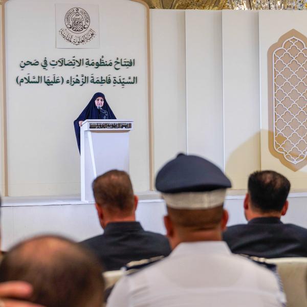 وزيرة الاتصالات تعلن من العتبة العلويّة المقدّسة : الأسبقية لتقنية الجيل الخامس من النجف وكربلاء دعمًا لخدمات العتبات المقدّسة 