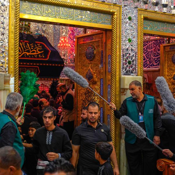 2500 متشرّفٍ بالخدمة يشاركون في ذكرى شهادة الرسول الأعظم (صلى الله عليه وآله) في العتبة العلويّة المقدّسة 