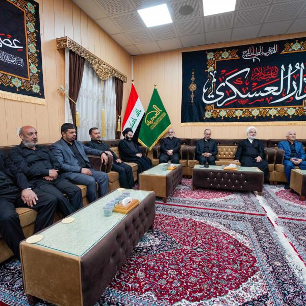 العتبة العسكرية المقدّسة تحتفي بوفد العتبة العلويّة المقدّسة والوفود المشاركة في إنجاح ذكرى شهادة الإمام العسكري (ع)