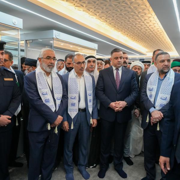 الأمين العام للعتبة العلويّة المقدّسة يشارك في افتتاح متحف العتبة العسكريّة المقدّسة