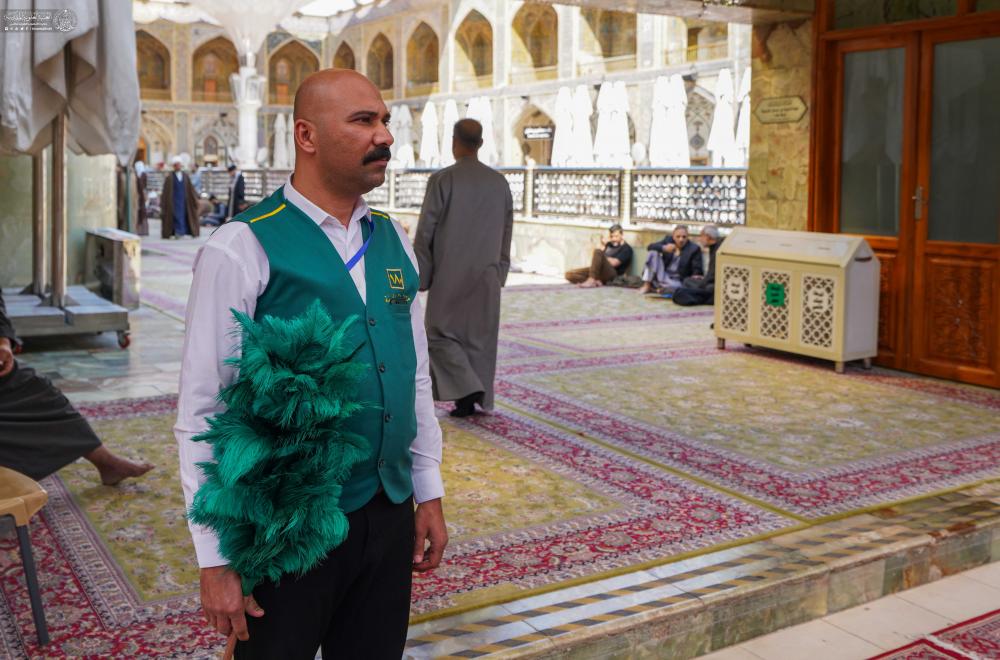 مئات المُتشرّفين يُشاركون يوميًّا في خدمة الزائرين .. خطّة إسناد متكاملة لشعبة المُتشرّفين خلال شهر رمضان المبارك  