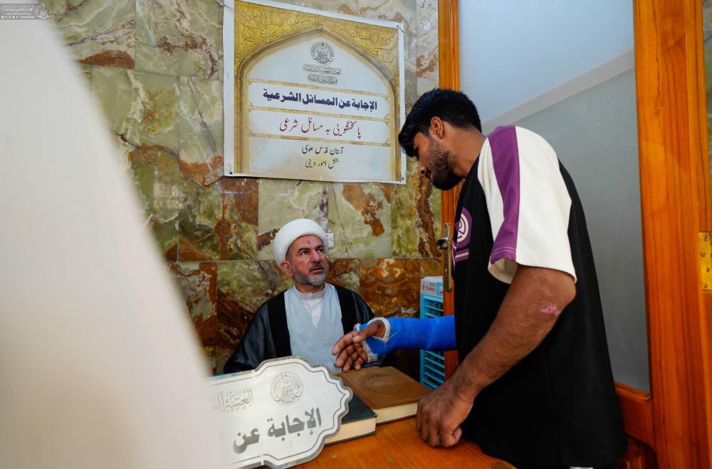 محطات استفتاء ومجالس قرآنية .. قسم الشؤون الدينية في العتبة العلويّة المقدّسة يستقبل زائري عيد الغدير الأغرّ ضمن خطة دينية متكاملة